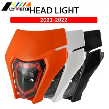 Mootorratta LED-Vilkur Esilaterna Pea Lamp Valgus Universal Jaoks KTM husqvarna SUZUKI Kawasaki YAMAHA Dirt Bike 5