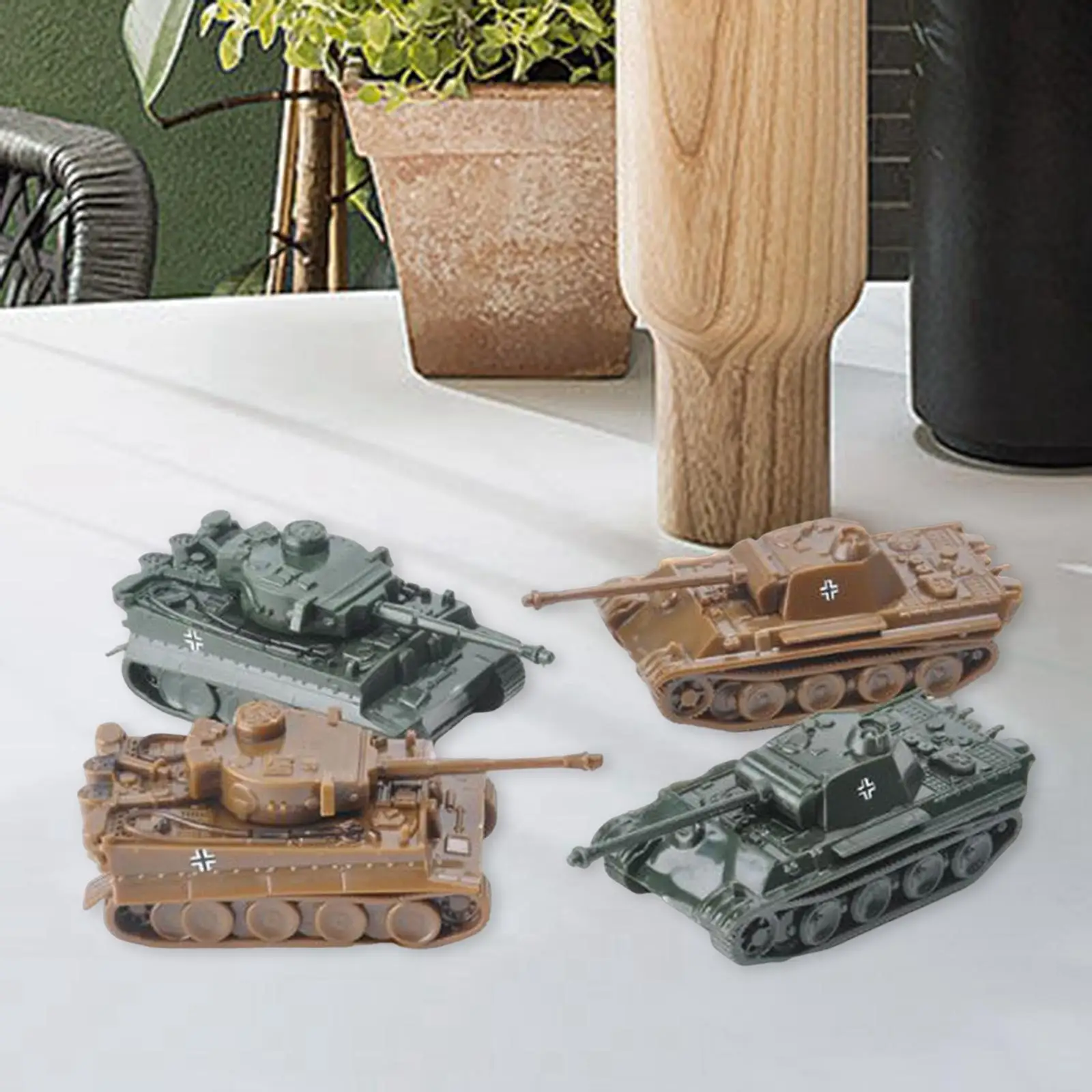 1:144 Skaala Tank Mudel Panther, Tiiger Tüüp Pööratav Fort 4D Kaasaegne Tank Mudel Collectables Tabletop Decor Täiskasvanute Ekraan