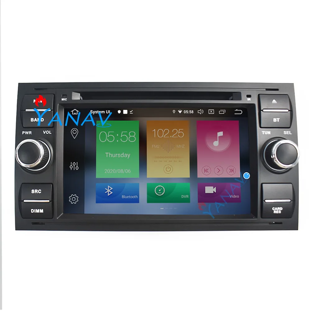 Autoraadio palyer Ford Mondeo, S-max, Focus 2 C-MAX, Galaxy Fiesta transiidi Fusion Android 10.0 auto DVD video player, HD vastuvõtja 2