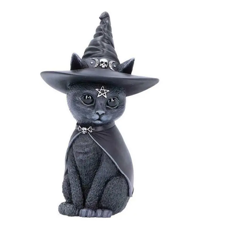 Magic Black Cat Aed Kodu Kaunistamiseks Vaik Käsitöö Loom, Kellel Sarved Ja Tiivad Teenetemärgi Monster Kaunistused Jõulud Kingitus