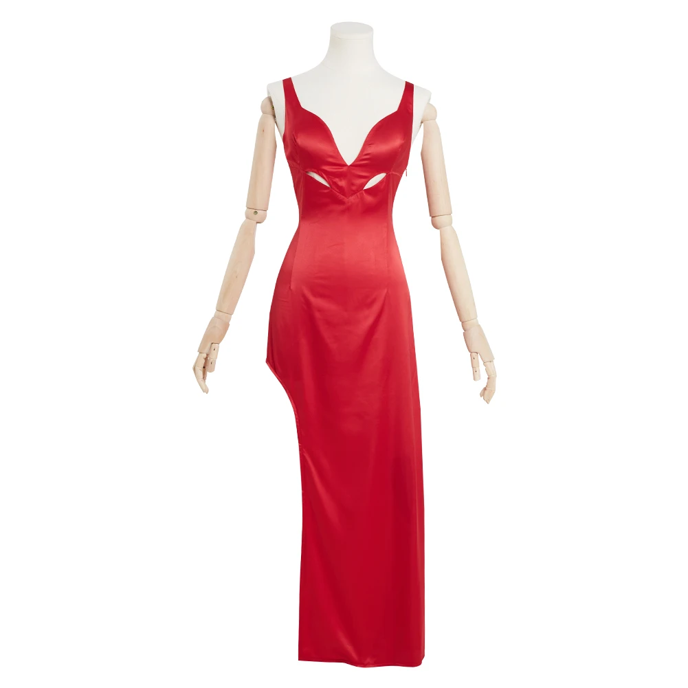 Punane cosplay Teade (2021) -Piiskop Cosplay Kostüüm Naiste Punane Kleit Varustus Halloween Carnival Ülikond 1