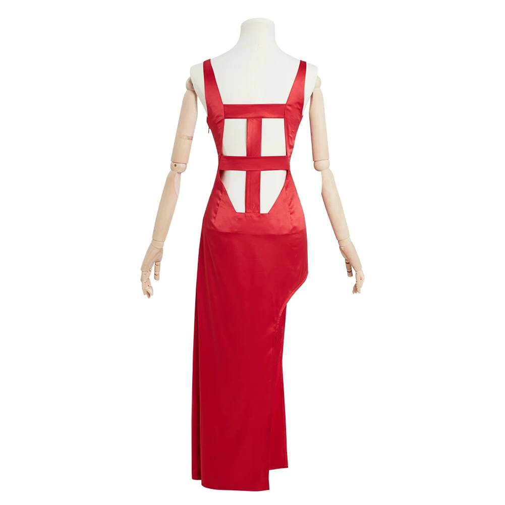 Punane cosplay Teade (2021) -Piiskop Cosplay Kostüüm Naiste Punane Kleit Varustus Halloween Carnival Ülikond 3
