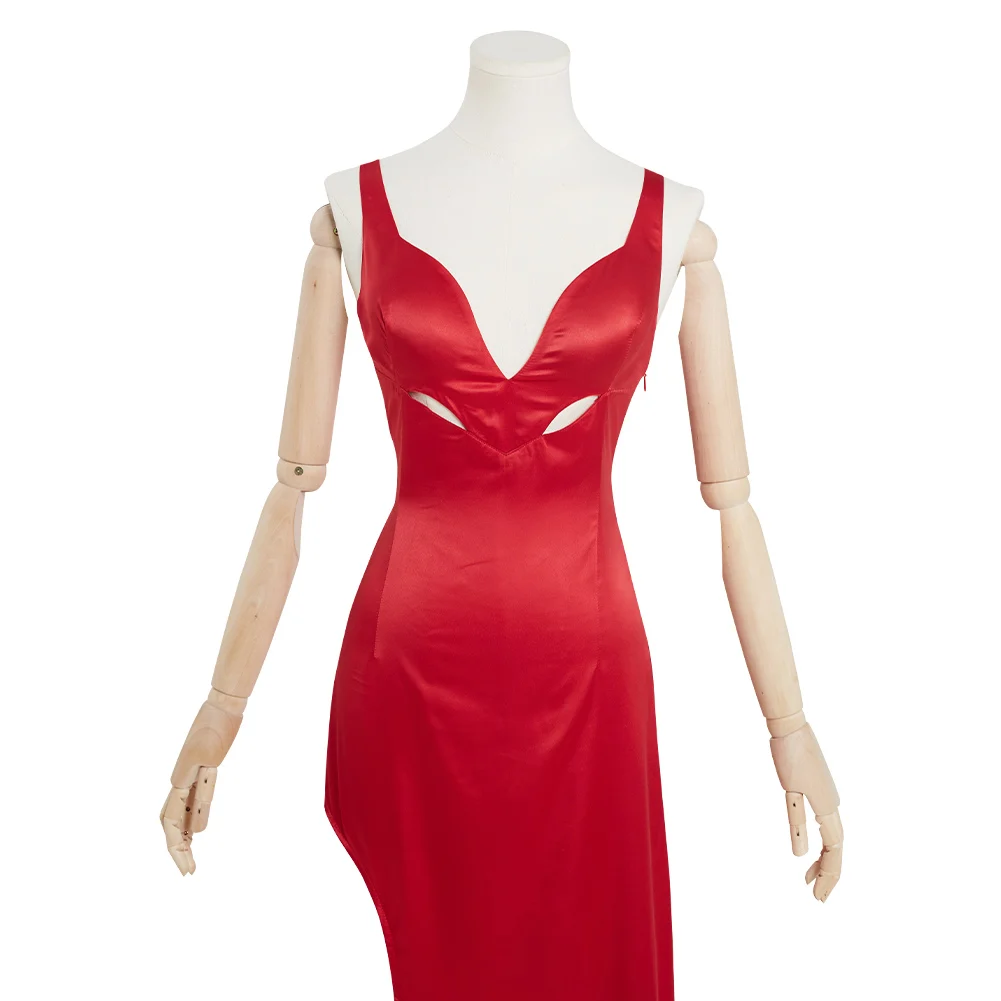 Punane cosplay Teade (2021) -Piiskop Cosplay Kostüüm Naiste Punane Kleit Varustus Halloween Carnival Ülikond 5