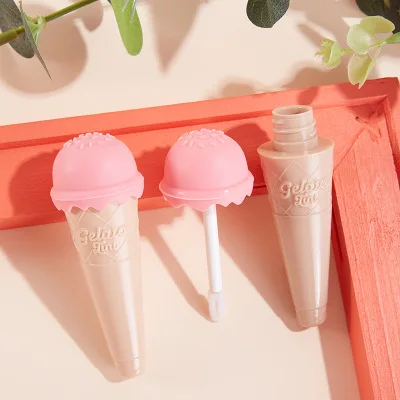 10ml uus jäätist Koonus Plastikust Lipgloss Tühi Toru-ja Kosmeetikatooted huuleläige Pakendi Paagi koos Korgiga