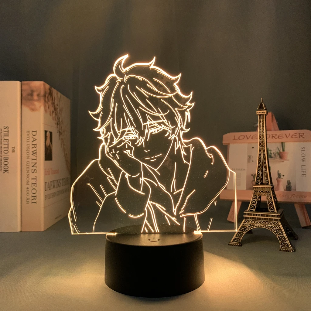 Anime Led Light Tasuta Kisumi Shigino eest Magamistuba Teenetemärgi Nightlight Sünnipäeva Kingitus Tuba Decor Tabel 3d Lamp Tasuta 1