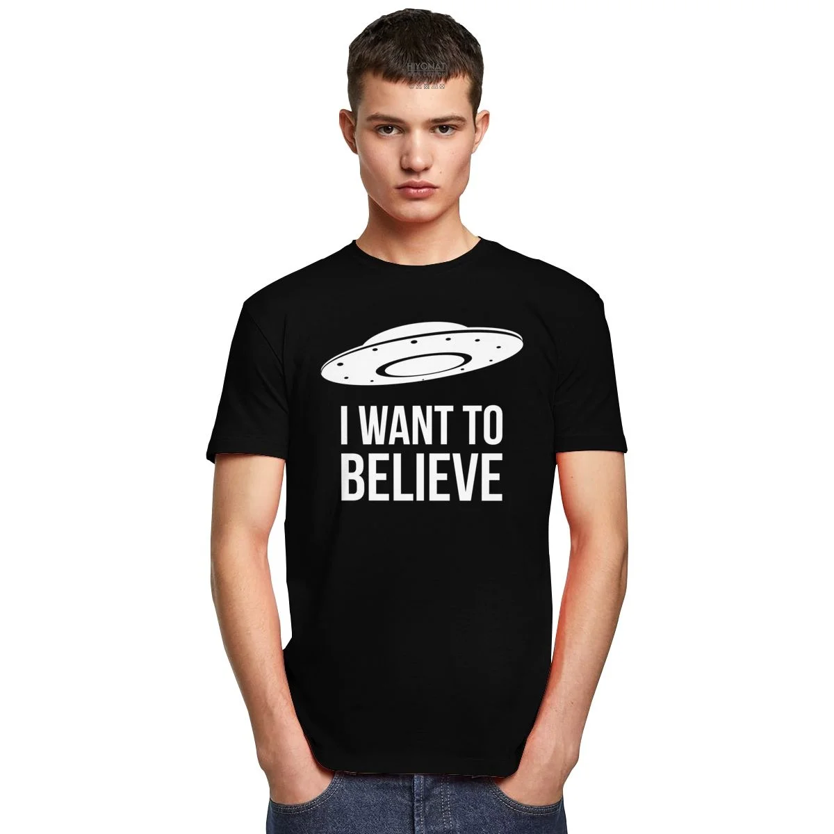 X-Files ma Tahan Uskuda, T-särk Meestele Pehme Puuvillane T-Särk Sci Fi Ufo-Kaarde Tee Peal Lühikese varrukaga, kanna Naljakas Välismaalase Tshirt Riided 4
