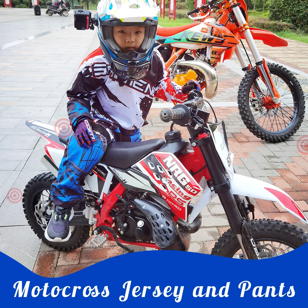 Krossi Jersey ja Püksid laps, laste rõivad suur poiss tüdruk poiss Mootorratas, racing sobiks gear set racing sobiks Hingav DH 1