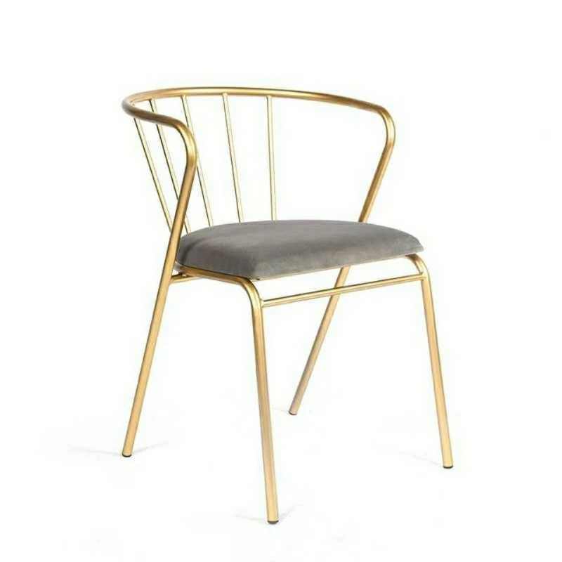 4 toolid Põhjamaade metallist valguse luksus söökla juhataja kaasaegne minimalistlik meik tooli koju väljaheites vaba aja veetmise tagasi tugitool cadeira 의자