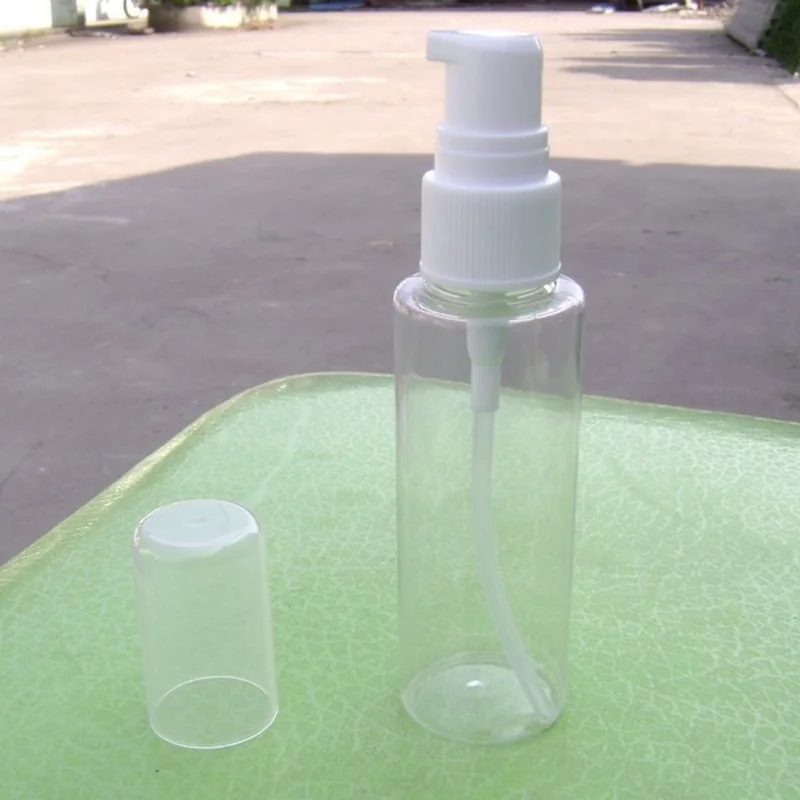 60ml Plastikust Läbipaistev Lotion Pudel Square Õla Valge Pump dušigeel/Šampoon Korduvtäidetavaid Pudelid Tühjad Rõhk Mahuti