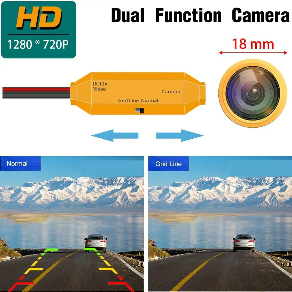 Misayaee Vaba Filter HD 1280 * 720P Auto tahavaate Kaamera Honda Accord, CR-V Sobivus Odyssey Öise Nägemise Veekindel 3