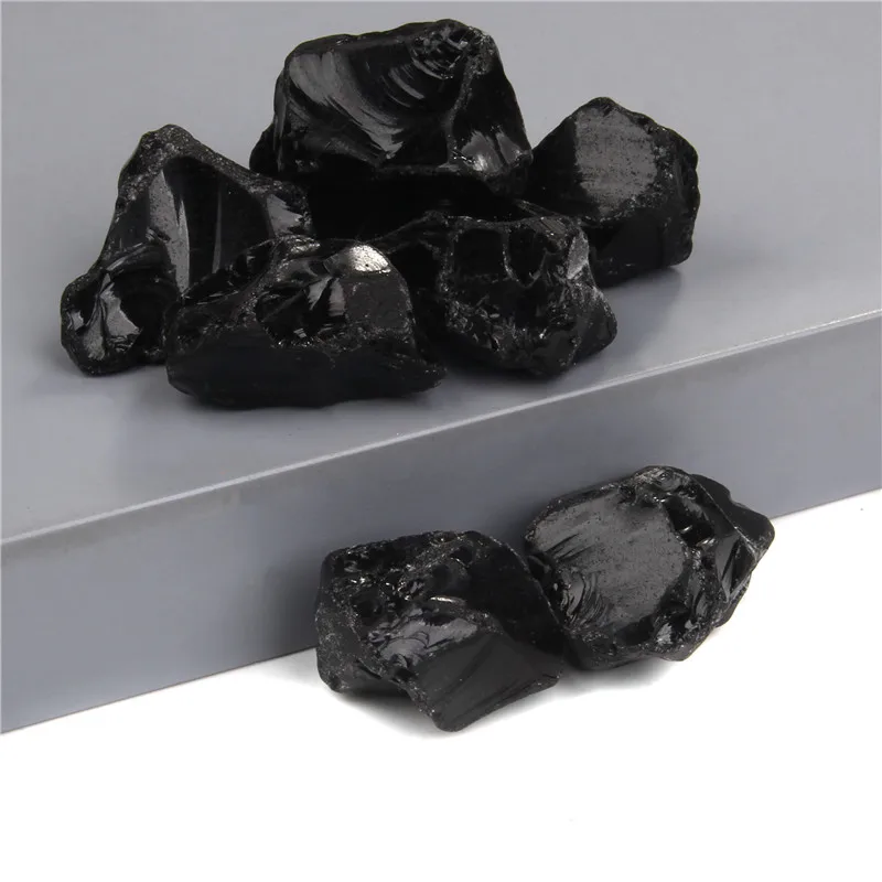 Looduslik Obsidian Kivi Kristall Tervendav Mineraalvesi Rough Rock Must Kvarts Kodu Kaunistamiseks Kala Tank Kivi Ehted Isend Ornament 0
