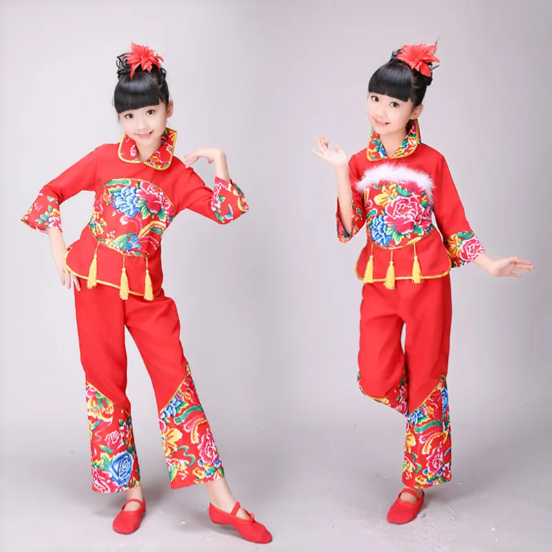 Uusaasta laste Tantsu Kostüüm Hiina tuul riiklike laste tütarettevõtjate esinemas tantsijad