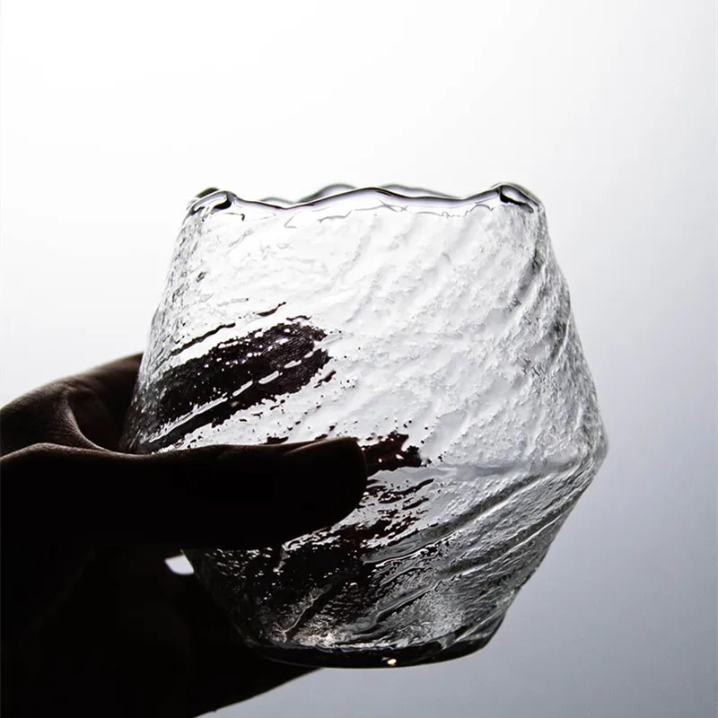 Jaapani Käsitsi Valmistatud Viski Klaas Tass Tuulispask Kuju Ebaregulaarne. Ring Suu Kuumuskindel Mahla Crystal Brandy Kannu Kaubandus 3