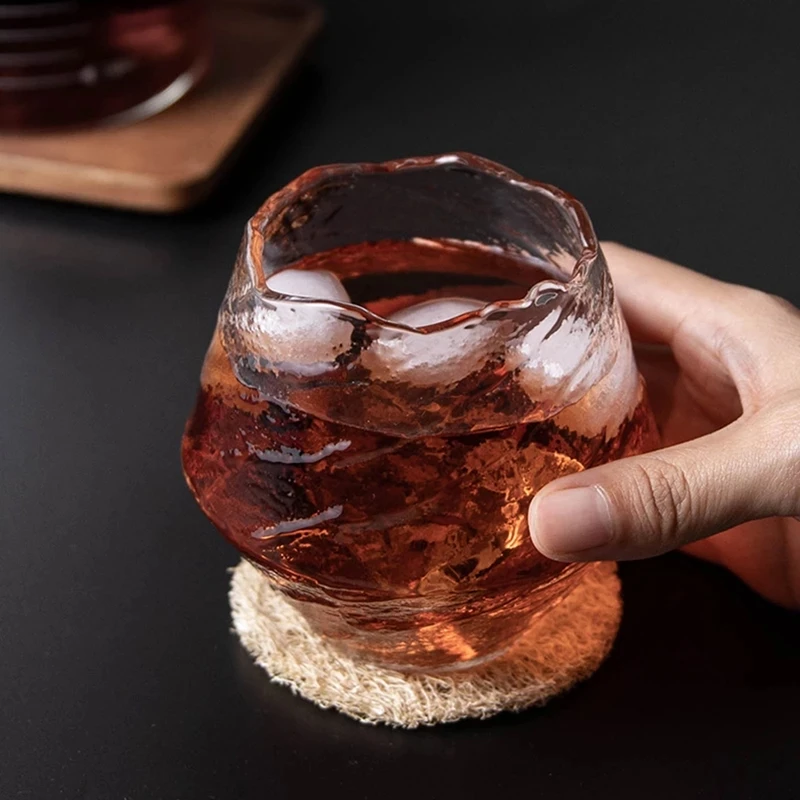 Jaapani Käsitsi Valmistatud Viski Klaas Tass Tuulispask Kuju Ebaregulaarne. Ring Suu Kuumuskindel Mahla Crystal Brandy Kannu Kaubandus 4