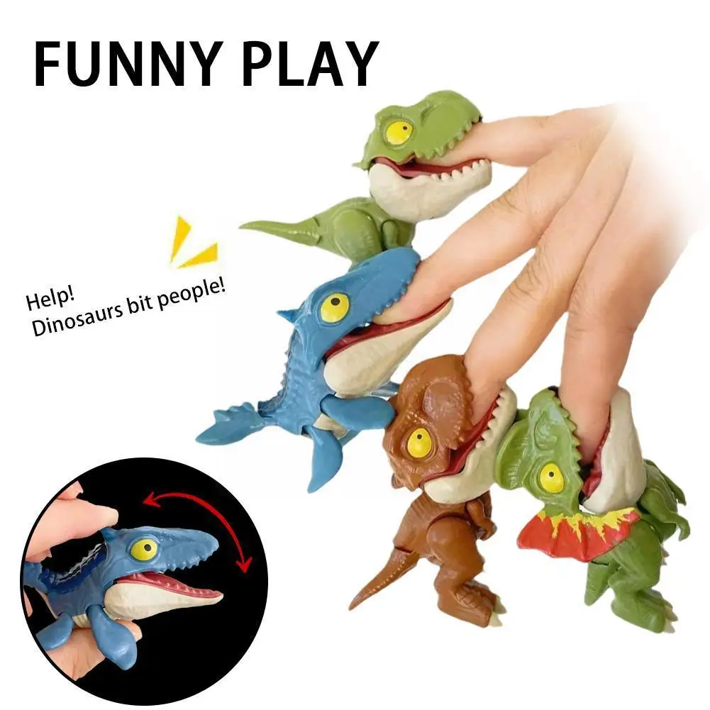 Sõrme Dinosaurus Keeruline Türannosaurus Mudel Hammustamine Käsi Fidget Mosasaurus Jurassic Dino Mänguasi Lastele Dino Vallas Lõbus Gi N8d7