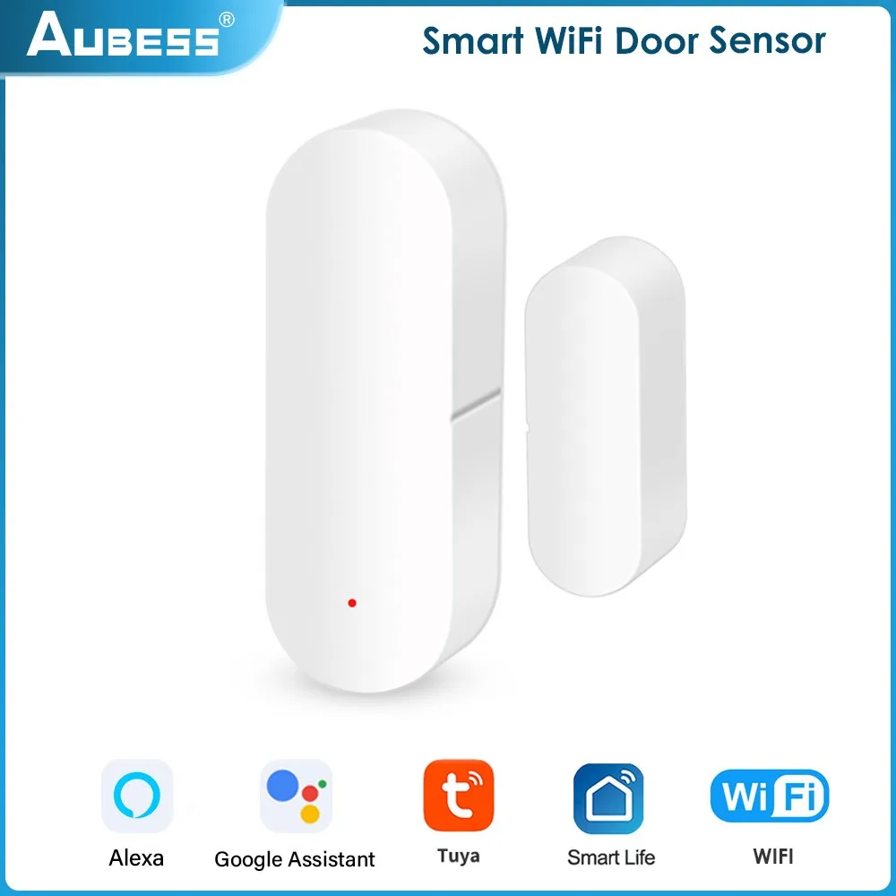 Tuya Smart WiFi Ukse Andur Ukse Avatud/Suletud Häire Detektorid Home Security Kaitse Puldiga Koostööd Google ' I Kodu