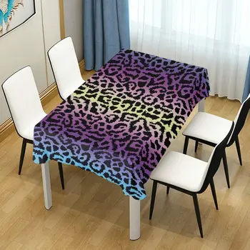 Värvikas Leopardi Mustriga Nelinurk Laudlina Pulmapidu Söögituba Piknik Köök Pestav Tabel Kate