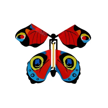 5 Tk Magic Butterfly Lendav Liblikas Koos Kaardi Mänguasi Tühjade Kätega Päikese Butterfly Pulmad Magic Magic Trikke Rekvisiidid
