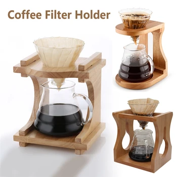 Kohvi Filter Topsihoidja Tilguti Filter Paber Filter Set Kohvi Puidust Stabiilne Hammas Espresso Kohvi Filtrid Barista Tarvikud