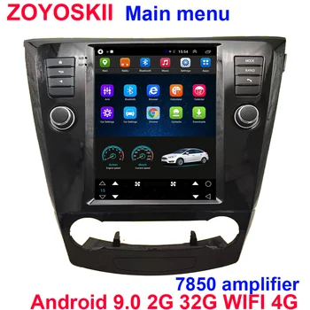 Android 9.0 10.4 tolline auto gps multimeedia Nissan X-Trail Qashqai j10 j11 Raadio 2014 2015 2016 2017 2018 2019 vertikaalne ekraan