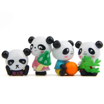 Mini Skulptuur Micro Maastik Aed Decor Armas Panda Arvandmed Vaik Käsitöö Aed Loomade Väljas Vaik Teenetemärgi