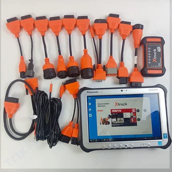 XTRUCK Y009 Mitu brändi ehitusmasinate Veoauto skanner Automaatne koodi lugeja OBD diagnostika tööriist Sõiduki skanner+FZ-G1