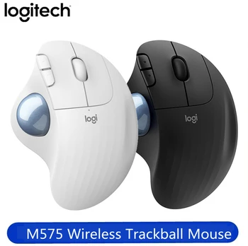 Uus Logitech ERGO M575 Wireless Trackball Hiirega 2000DPI 2.4 HZ Wireless Gaming Mouse 5 Nuppudega Hiired Office Joonis Arvuti