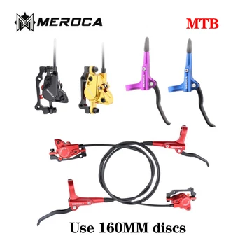 MEROCA MTB Hüdraulilised Pidurid mineraalõli ketaspidur AM FR Bike Vasakule Tagasi Parema Esiosa (800/1400mm) 160MM Ketas Jalgratta Tükid