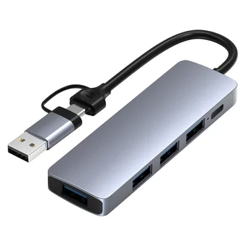 5 in 1 USB Hub Multifunktsionaalne Andmete Ülekandmine Ühendamisel Aksessuaar-Arvuti-Telefon-Tahvelarvutit Converter Tool Seadmed