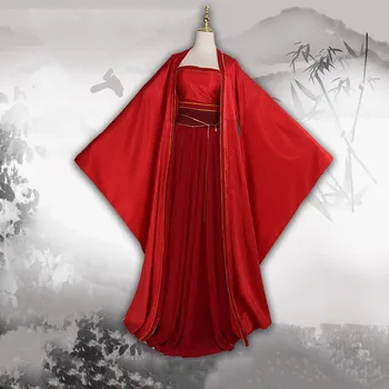 Anime Tian Guan Ci Fu Cosplay Kostüüm Xuan Ji Cosplay Punane Kostüümid Ühtse Hiina Vana pulmakleit Hanfu Halloween