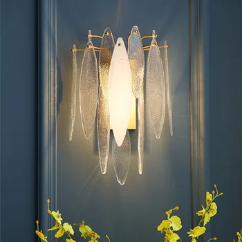 Seina lamp elutuba Põhjamaade lihtne, kaasaegne isiksus loominguline led vahekäiguga seina lamp magamistuba öö lambi valguse luksus lambid