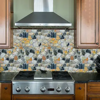 Kaasaegne 3d Tapeet Tellis Kivi Kodu Kaunistamiseks Köök Backsplash Vannitoa Seina Paber Vinüül Kleebis Veekindel