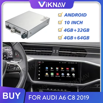 Android video liides AUDI A6 C8 2019 dekodeerimine kasti dekodeerimist vahend auto GPS multimeedia mängija, raadio