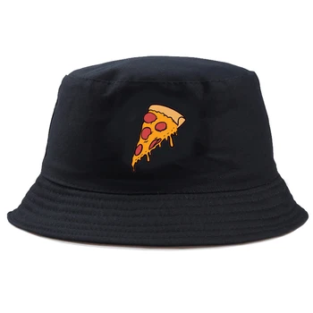 Naljakas Pizza prindi Kalamees Juhuslik Väljas Panama Mütsid Päikesekaitsetoodete Suvel Naiste Kopp Müts Meeste Puuvillased Kalamehe müts