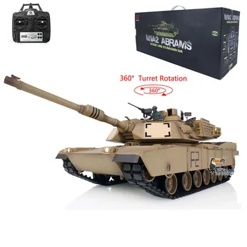 2.4 Ghz Heng Long 1/16 TK7.0 Plastikust M1A2 Abrams RTR RC Tank 3918 W/ 360° Torn TH17790