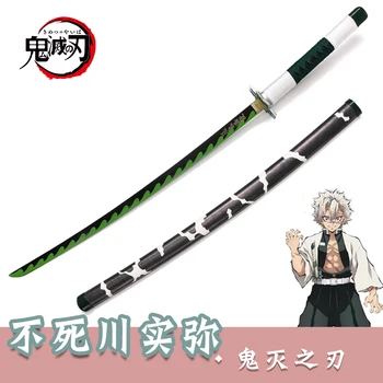 1:1 Anime Shinazugawa Sanemi Sowrd 104cm Demon Slayer Cosplay Mõõgaga Ninja Nuga Kimetsu no Yaiba Mõõk Relva PU Prop Mudel