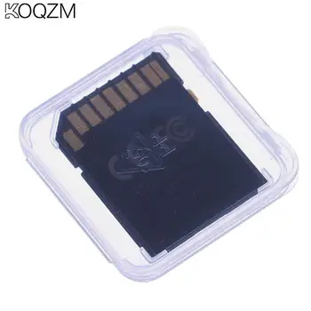 10tk/palju Mälukaart karpi SD SDHC MMC, XD CF Kaardi Valge Läbipaistev Kaitsekile Ladustamise Kasti