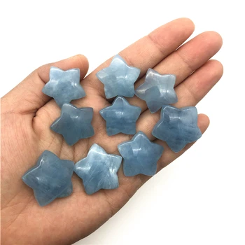 1tk Looduslik Kõrge Kvaliteediga Sinine Aqumarine Kvartsi Kristallid Tähe Kujuline Kivi Tervendav Gemstone DIY Loodusliku Kvartsi Kristallid