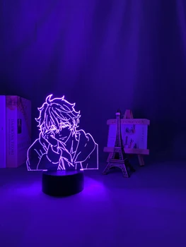 Anime Led Light Tasuta Kisumi Shigino eest Magamistuba Teenetemärgi Nightlight Sünnipäeva Kingitus Tuba Decor Tabel 3d Lamp Tasuta 2