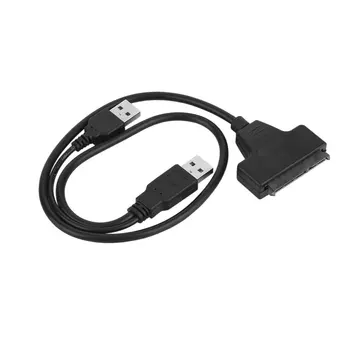 USB 2.0 Mees SATA 7+15P 22 Pin Kaabel Adapter For 2.5 TOLLINE SSD/Kõvaketta Transfer Rates kuni 480Mbps 3