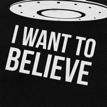 X-Files ma Tahan Uskuda, T-särk Meestele Pehme Puuvillane T-Särk Sci Fi Ufo-Kaarde Tee Peal Lühikese varrukaga, kanna Naljakas Välismaalase Tshirt Riided 3