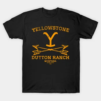 Yellowstone ' i Dutton Ranch T-Särk TV Näitab Tshirts Lahe Lääne Kauboi Graafiline Tshirt Meeste Särk Ropa Hombre Camisetas 3