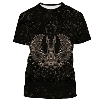 Jumeast 3D-Vana-Egiptuse Jumalad Trükitud Eye Of Horus Graafiline T-särgid, Meeste Vabaaja Tee Särk Streetwear Y2K Riided T-shirty 4