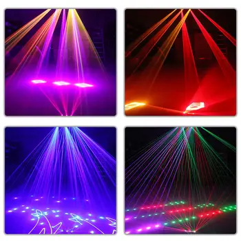 Uus täis-värviline RGB laser animatsiooni muster mõju valguse, sobib DJ disco etapp baar muusika festival tantsu põranda poole 5